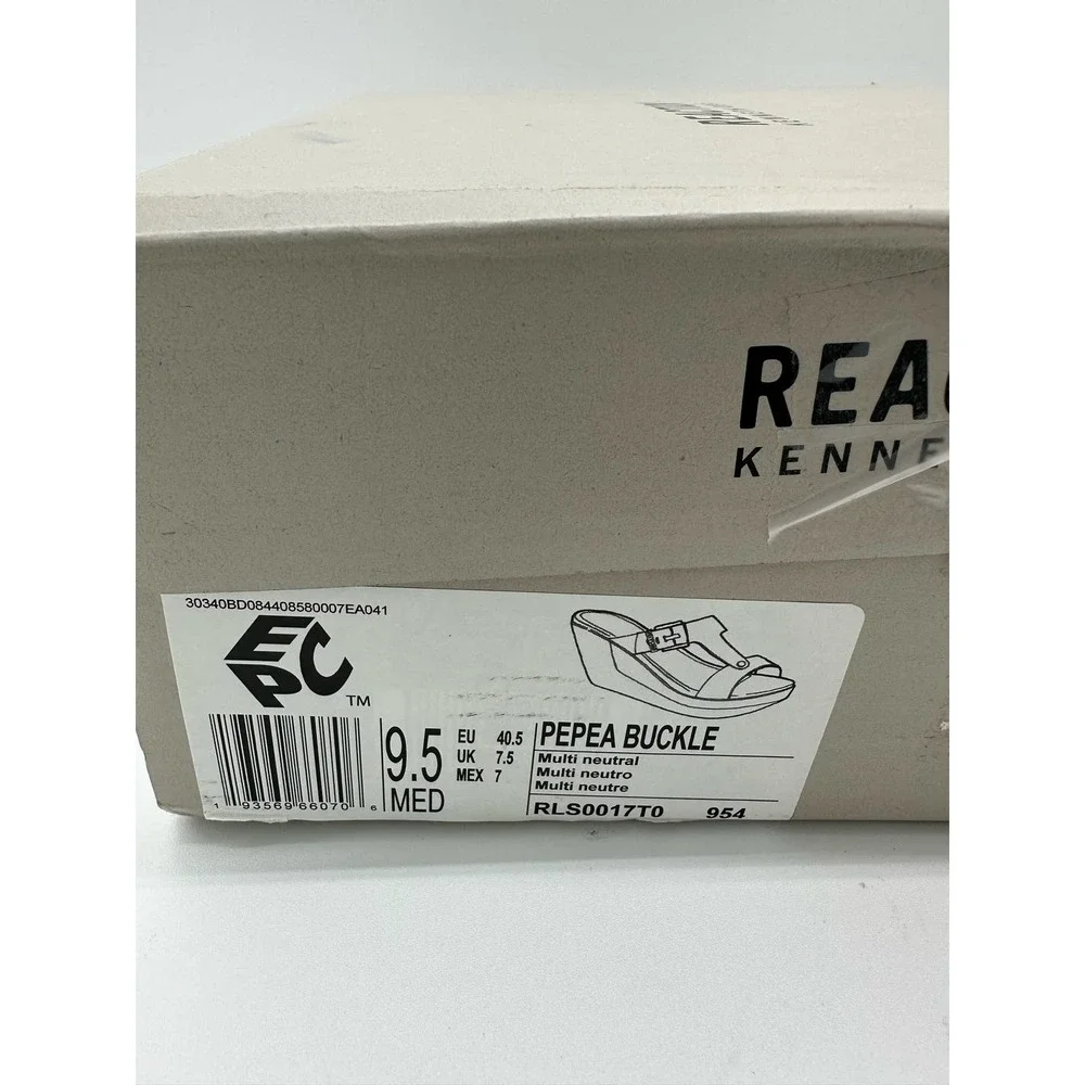 Kenneth Cole Reaction Women's Pepea Buckle Wedge Sandals Women's Shoes 9.5